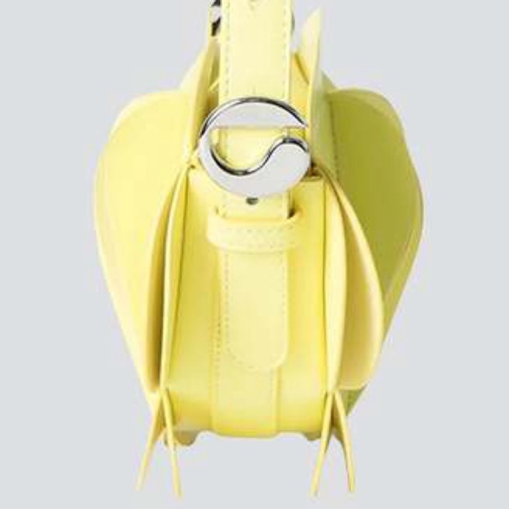 Coperni Yellow Origami Leather Shoulder Bag NWT - Picture 3 of 9